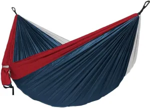Double Hammock,mosquito Net Camping,Comfortable and Breathable, Easy to Carry, Made of Nylon, 118 Inches Long, Multi-scenario Hammock for Camping and Gardening(Blue,300X200CM)