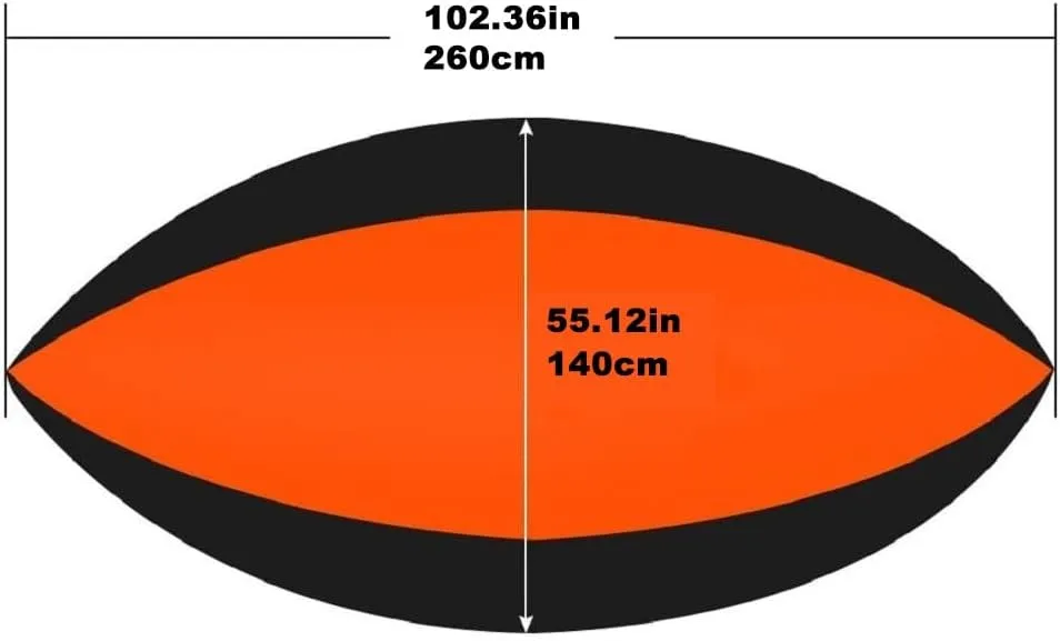 Double Hammock,mosquito Net Camping,Comfortable and Breathable, Easy to Carry, Made of Nylon, 118 Inches Long, Multi-scenario Hammock for Camping and Gardening(Orange,300X200CM)