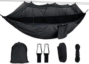 Double Nylon Anti-Mosquito Umbrella Cloth Hammock Outdoor Camping Swing Portable Sleep Hammock (Color : C)