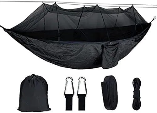 Double Nylon Anti-Mosquito Umbrella Cloth Hammock Outdoor Camping Swing Portable Sleep Hammock (Color : C)