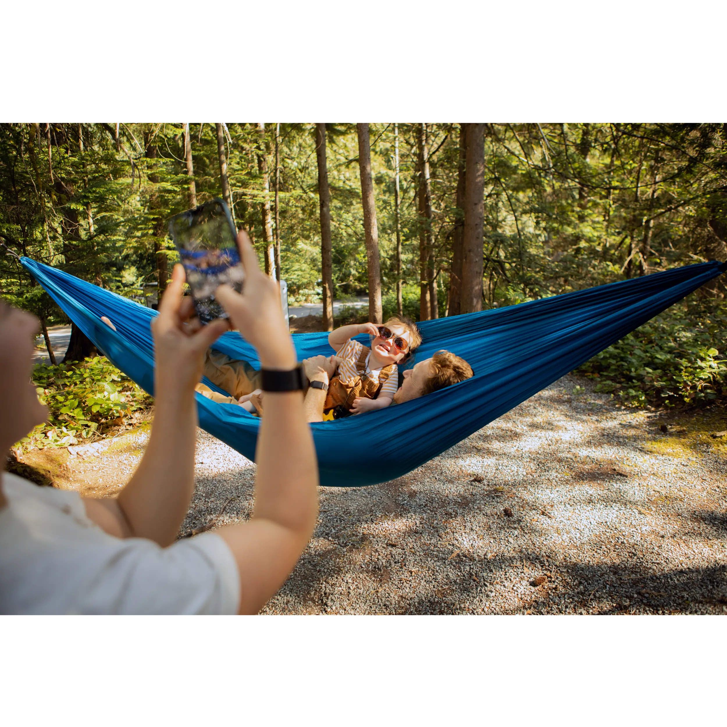 Double Parachute Hammock - Blue