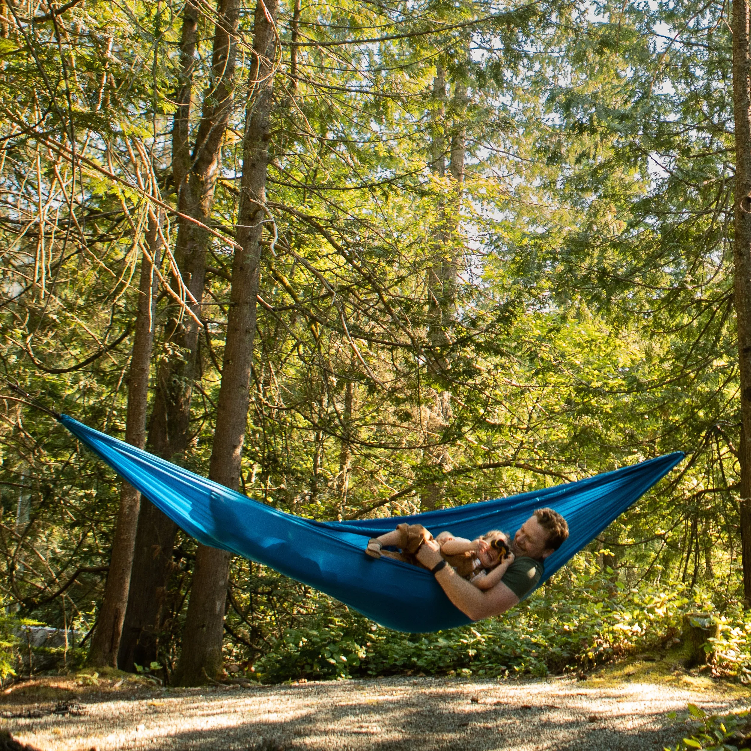 Double Parachute Hammock - Blue