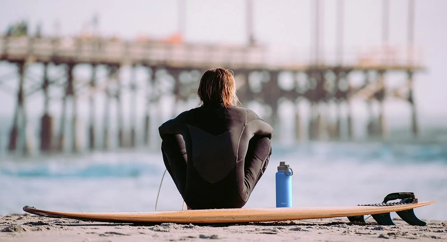 DRINCO Stainless Steel Water Bottle Spout Lid Vacuum Insulated Double Wall Water Bottle Wide Mouth (40oz 32oz 22oz 18oz 14oz) Leak Proof Keep Cold Sport Camping Hiking (32 oz, 32oz Royal Blue)