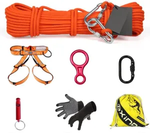 Durable Emergency Escape Rope High Rise Fire Speedy Cord Life Saving Panchute Household Firefighting Kits High Level Rappellers Safety Harnesses Kits