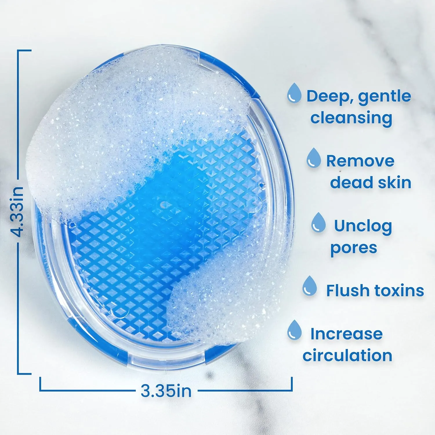 Dylonic Exfoliating Body Scrub Razor Bump Brush and Ingrown Hairs Solution - Skin Exfoliator for Body Shaving Irritation, Strawberry Legs, Armpit, Bikini Line - Exfoliator Scrubber Loofah