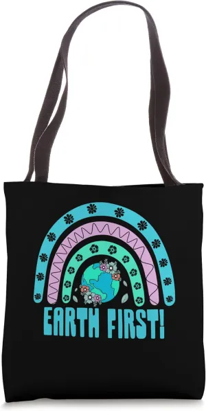 Earth First Sustainable Nature Lover Zero Waste Tote Bag