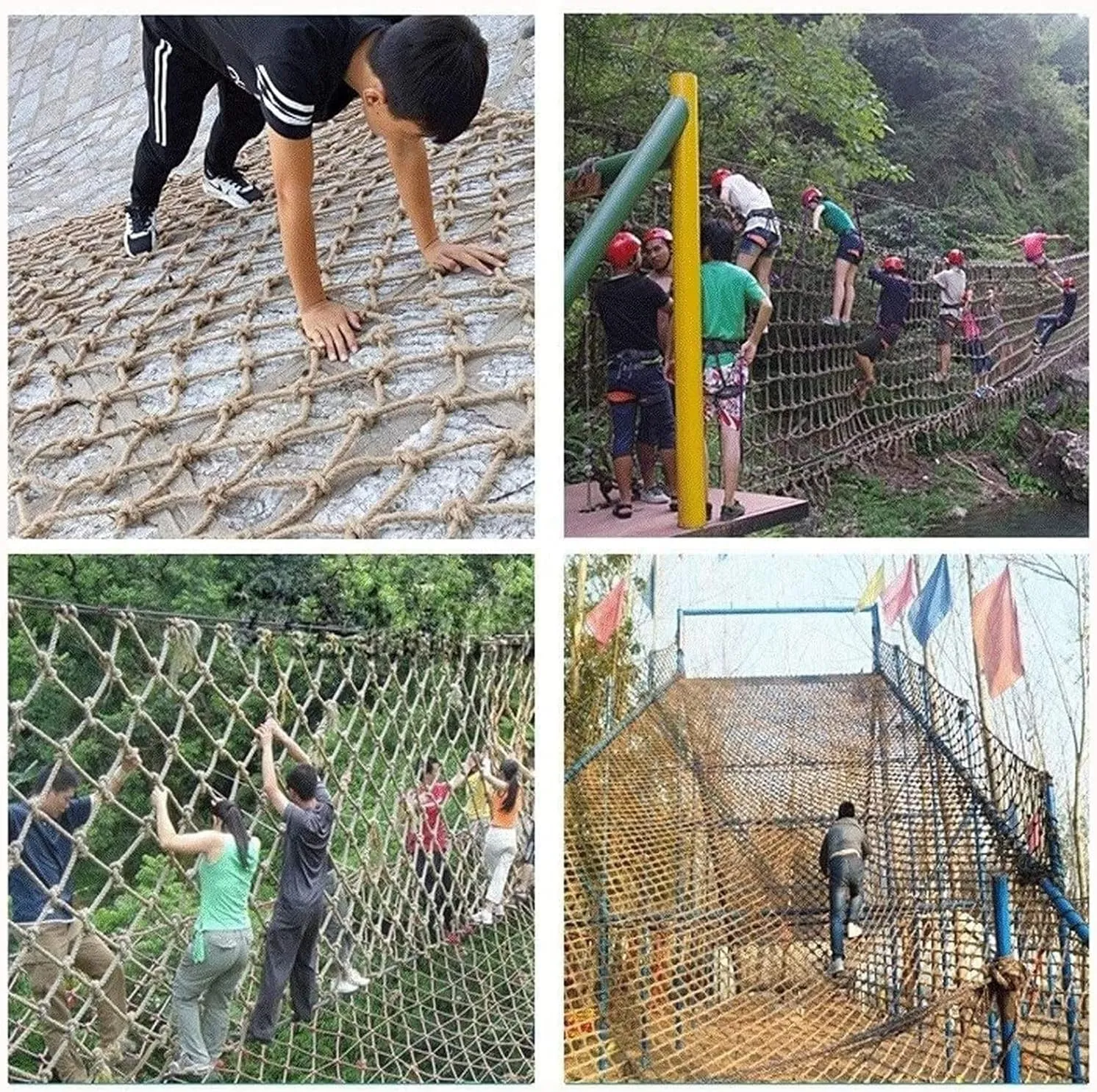 EkiDaz HXRW Rope Net Climbing Net for Kids Stairway Safety Net Truck Trailer Heavy Duty Cargo Net Outdoor Rope Net Playground Sets for Backyards (Size : 2 * 5m(6.6 * 15.15ft))