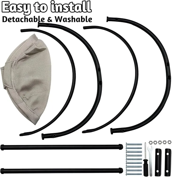 Elevated Cat Bed Hammock - Breathable & Moisture-Proof Pet Cot for Small Dogs and Cats