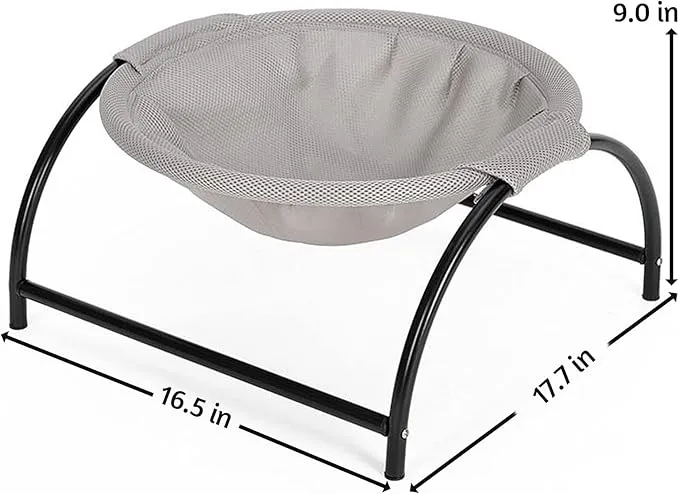 Elevated Cat Bed Hammock - Breathable & Moisture-Proof Pet Cot for Small Dogs and Cats