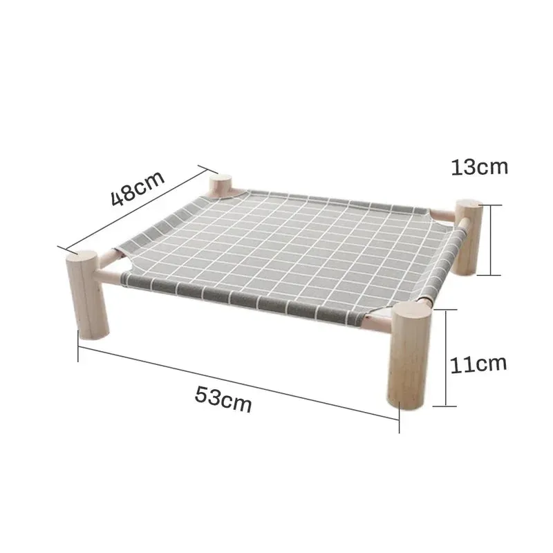 Elevated Wooden Hammock for Pets