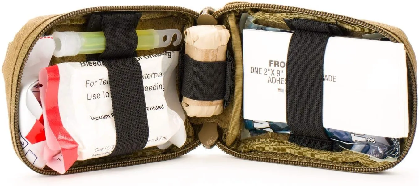 Eleven 10 ETAK (Enhanced Trauma Aid Kit) MOLLE Attachment, Ranger Green, Full Medical Kit