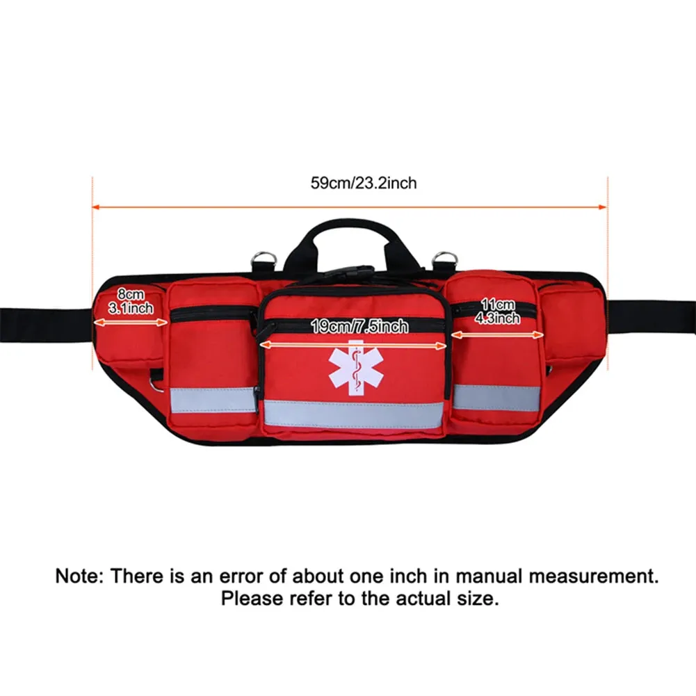Empty Rescue Waist Bag - First Aid Organizer for Camping and Travel