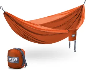 ENO DoubleNest Hammock - Lightweight, Portable, 1 to 2 Person Hammock - for Camping, Hiking, Backpacking, Travel, a Festival, or The Beach - Canyon/Coral