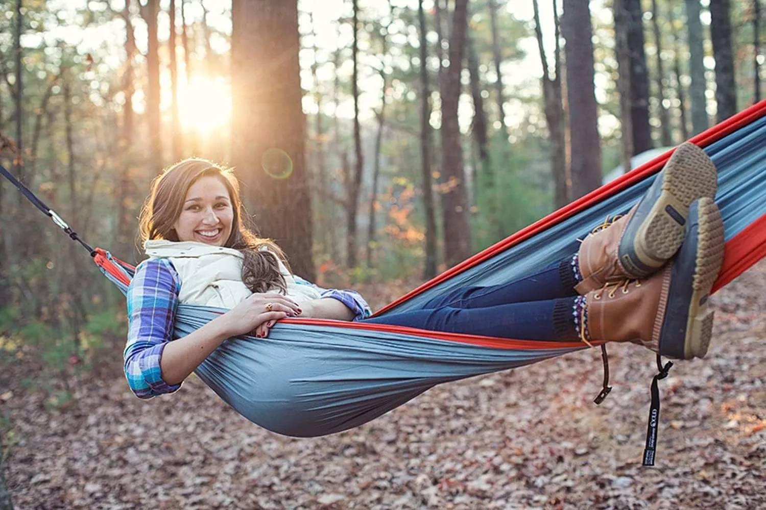 ENO SingleNest Hammock - Lightweight, 1 Person Portable Hammock - for Camping, Hiking, Backpacking, Travel, a Festival, or The Beach - Grey/Seafoam