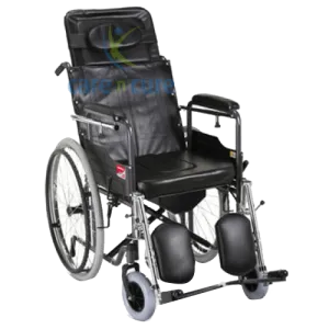 Escort Commode Wheel Chair H008B - Yuwell