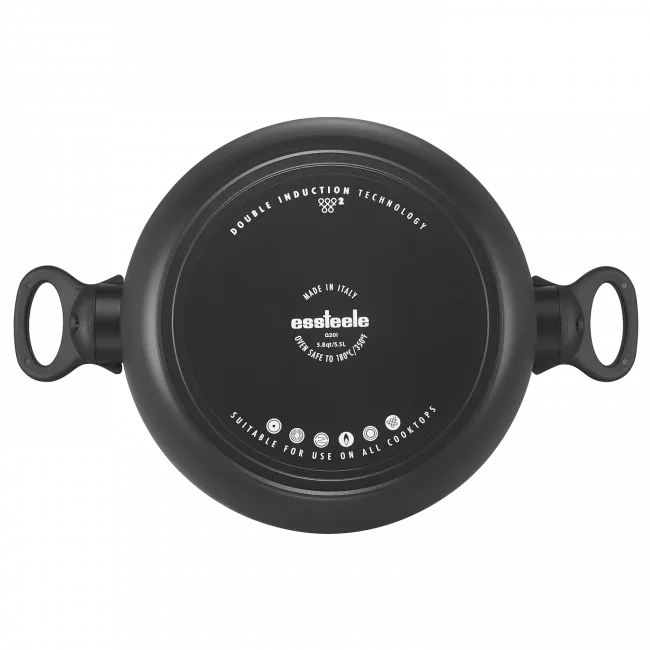 Essteele Per Domani Nonstick Covered Induction Casserole - 24cm/5.5L