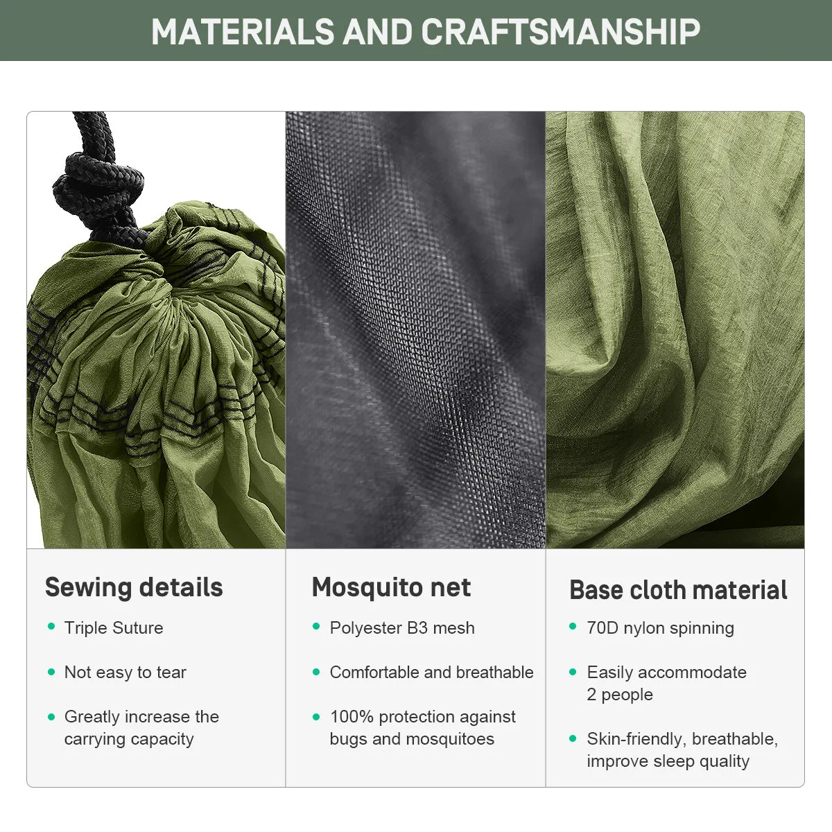 Etrol Bat Hammock - Green