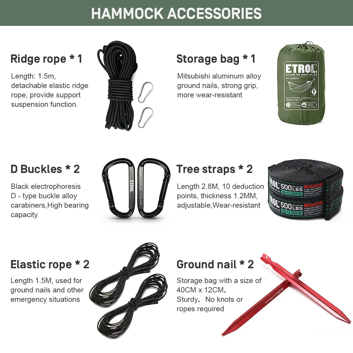 Etrol Bat Hammock - Green