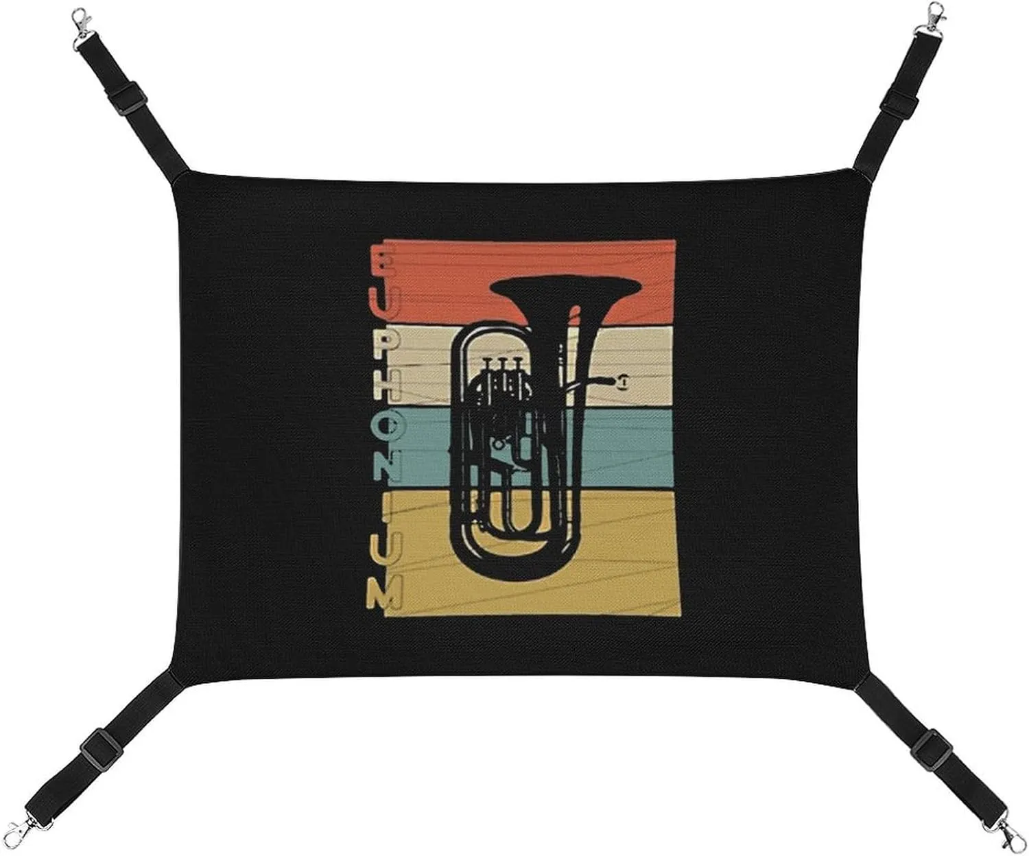 Euphonium Cat Hanging Hammock Soft Breathable Pet Cage Dog Hammock with Adjustable Straps and Metal Hooks, style, 202403255