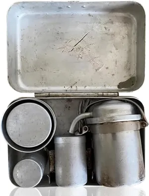 Extra Rare Vintage Collectors Camping Coffee Kit,Portable Travel Outdoor Espresso Mini Maker for Camping,Hiking & Outdoor Adventures (2 Set)