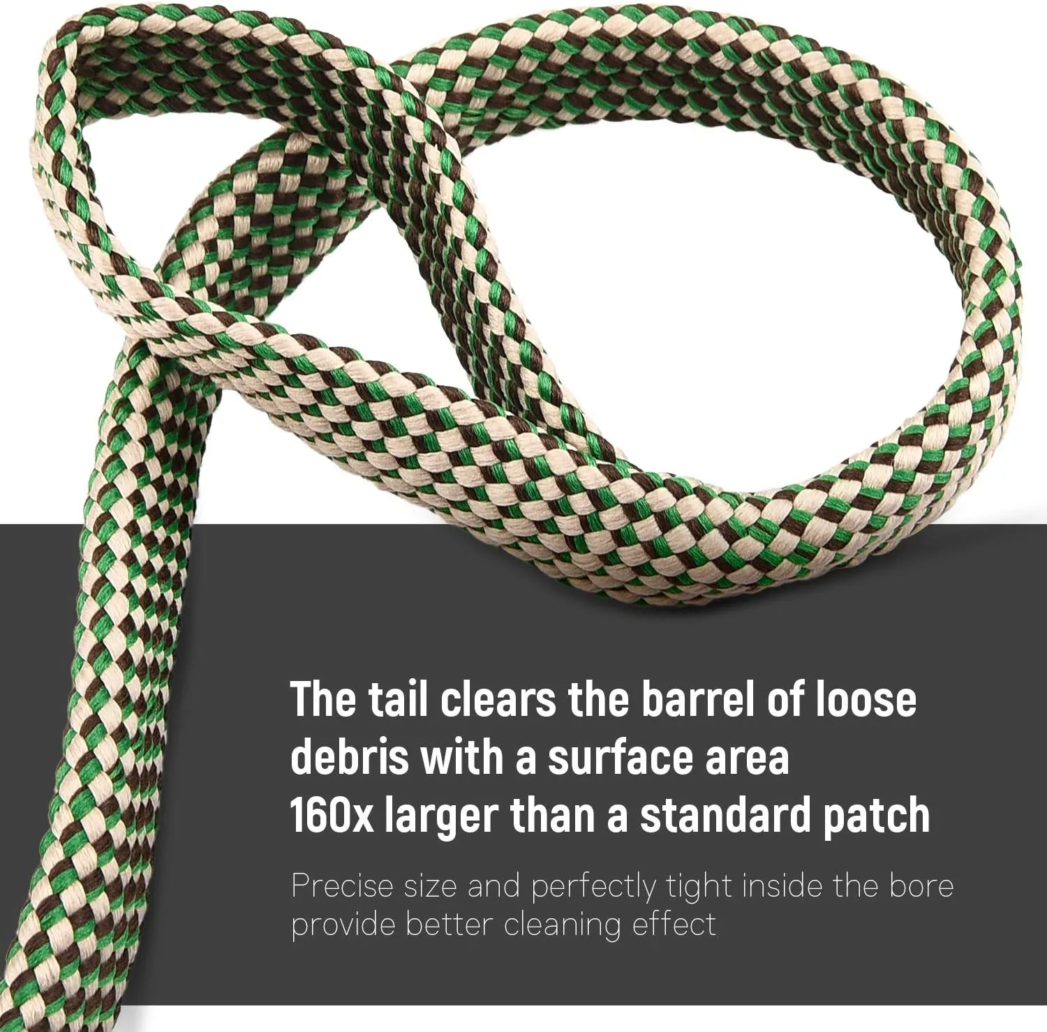 EZshoot Bore Cleaner, Gun Cleaner for .223 5.56mm/.22/9mm/.380/12 GA/.30/.308/.44 Cal and Others More Calibers, Reusable and Compact Bore Cleaner