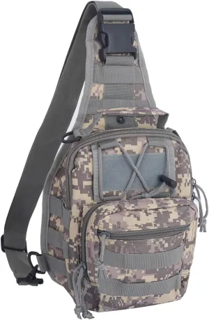 FAMI Outdoor Tactical Bag Backpack, Military Sport Bag Pack Sling Shoulder Backpack Tactical Satchel for Every Day Carry (ACU)