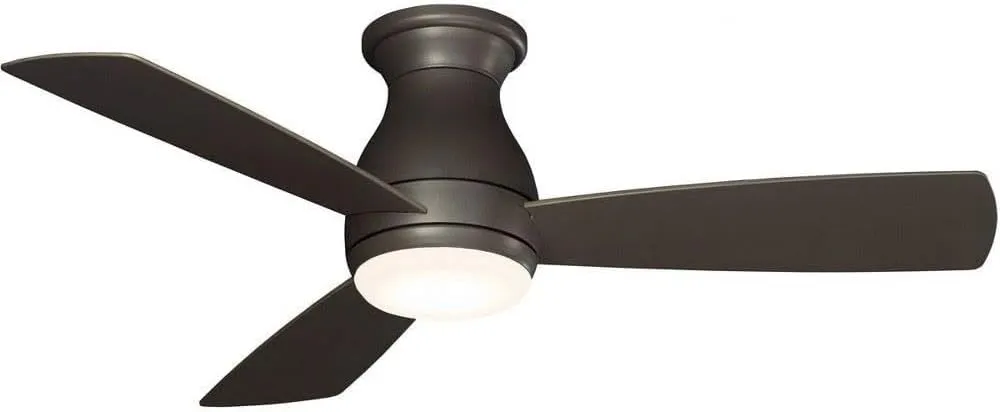 Fanimation FPS8332BGRW Hugh 44 Ceiling Fan with LED Light Kit and Remote Control Wet Rated, Inch, Matte Greige
