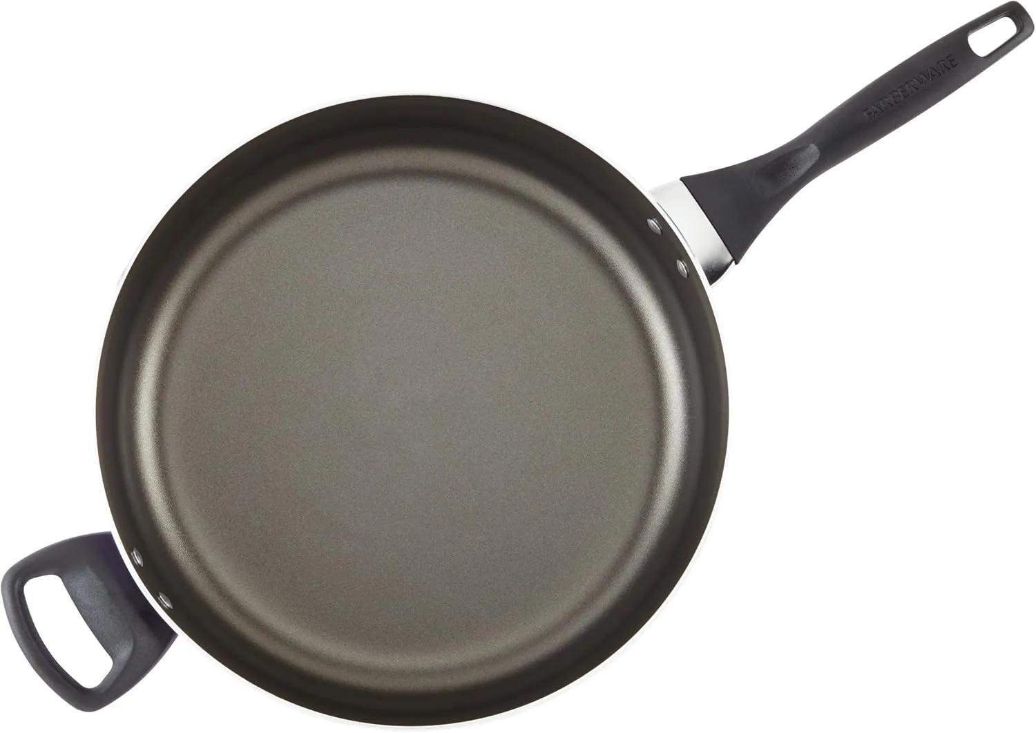 Farberware Dishwasher Safe Nonstick Jumbo Cooker/Saute Pan with Helper Handle - 6 Quart, Black