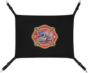 Firefighting Truck Hanging Cat Bed Soft Breathable Pet Hammock for Cage Pet Sleeper for Kitten Ferret Puppy Rabbit
