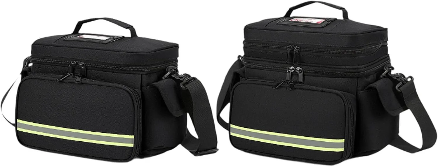 First Aid Bag Medical Storage Bag Zipper Close Portable Emergency Supplies Pouch Emergency Kits Organizer for Hiking Outdoor, Single Layer