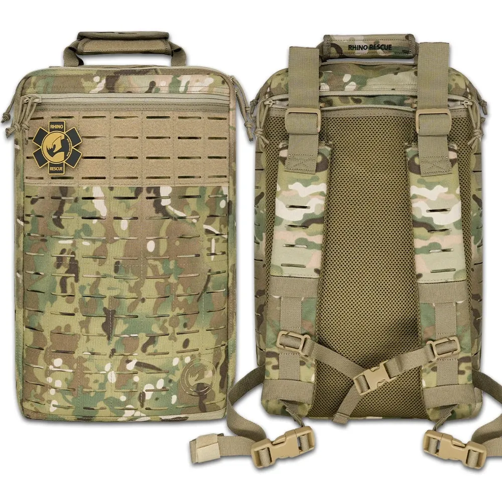 First Aid Kit (Hiking, Camping - Tactical Medical Trauma Backpack)