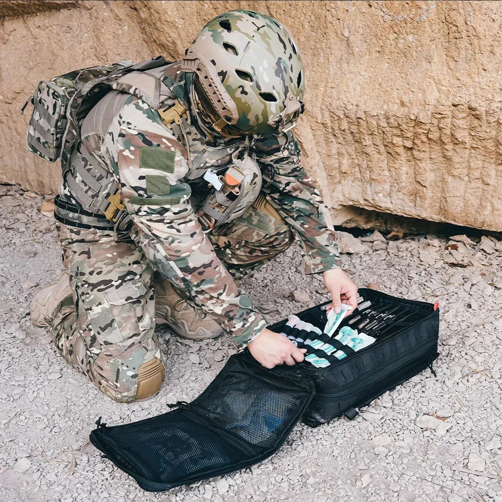First Aid Kit (Hiking, Camping - Tactical Medical Trauma Backpack)