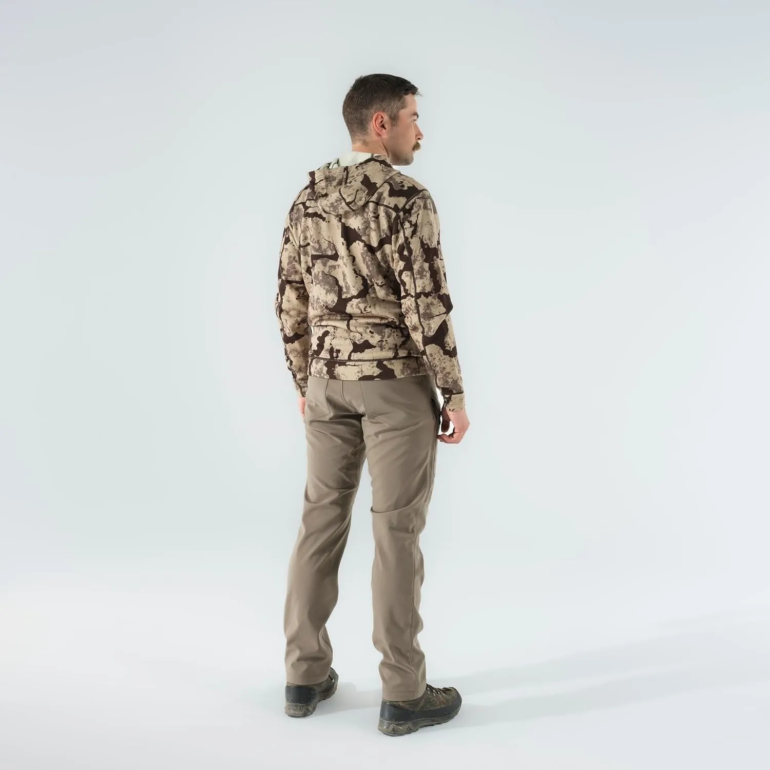 First Lite Men's Yuma Synthetic Hoody - Breathable Ultralight Camo Hunting Baselayer