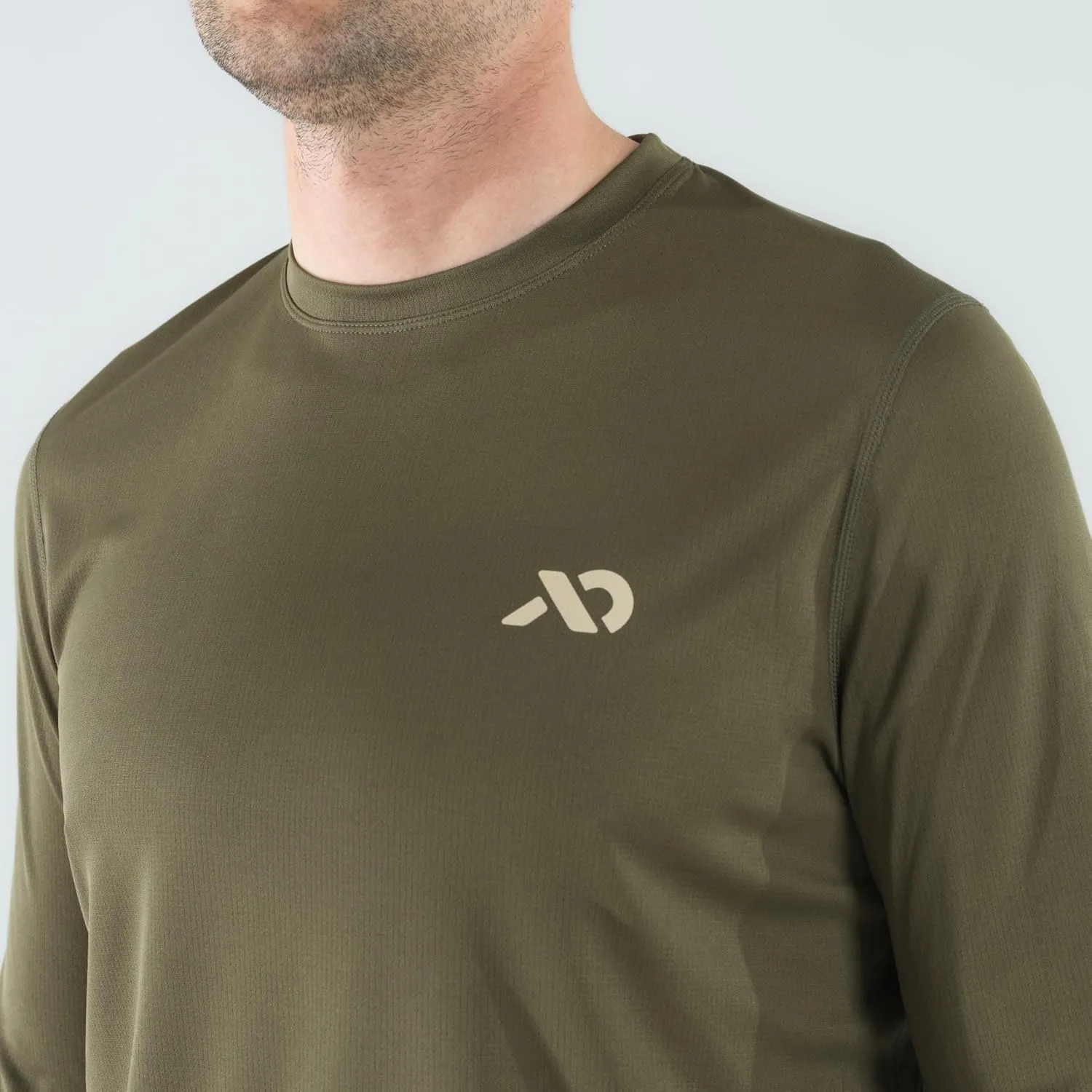 First Lite Men's Yuma Synthetic Long Sleeve Crew - Breathable Ultralight Camo Hunting Baselayer