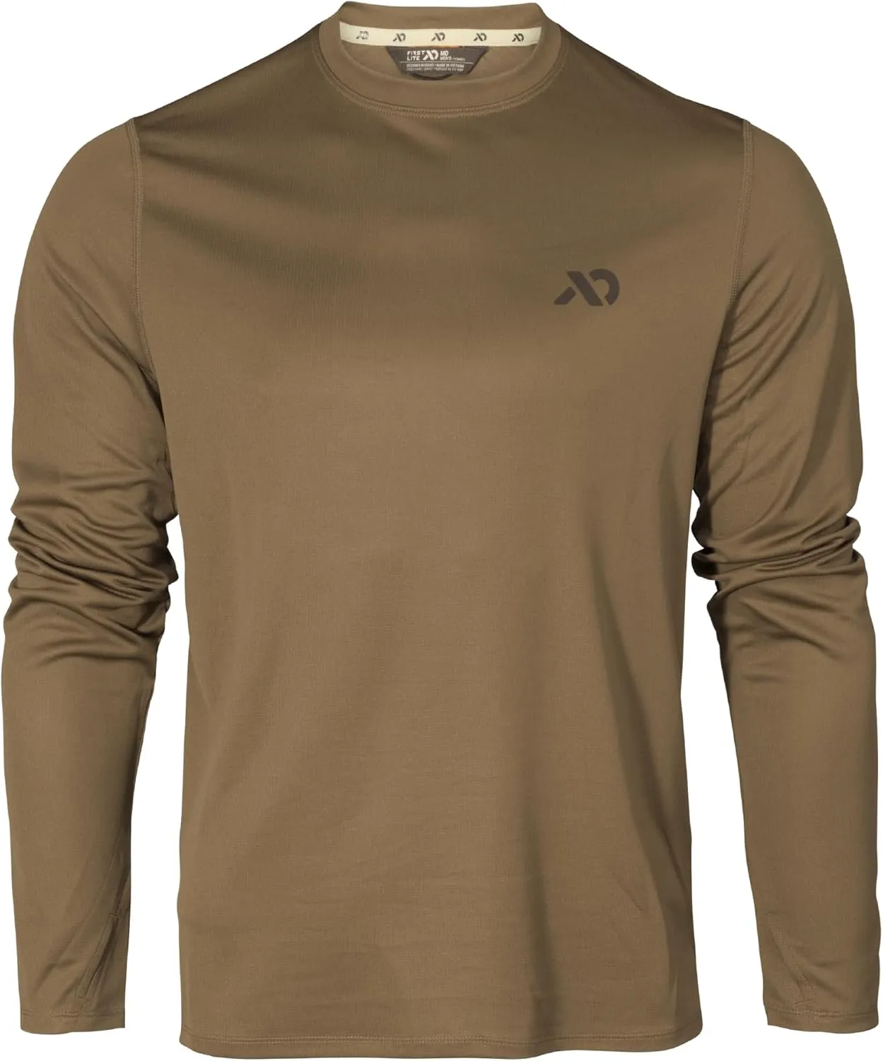 First Lite Men's Yuma Synthetic Long Sleeve Crew - Breathable Ultralight Camo Hunting Baselayer