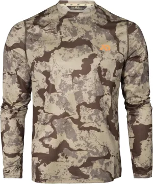 First Lite Men's Yuma Synthetic Long Sleeve Crew - Breathable Ultralight Camo Hunting Baselayer