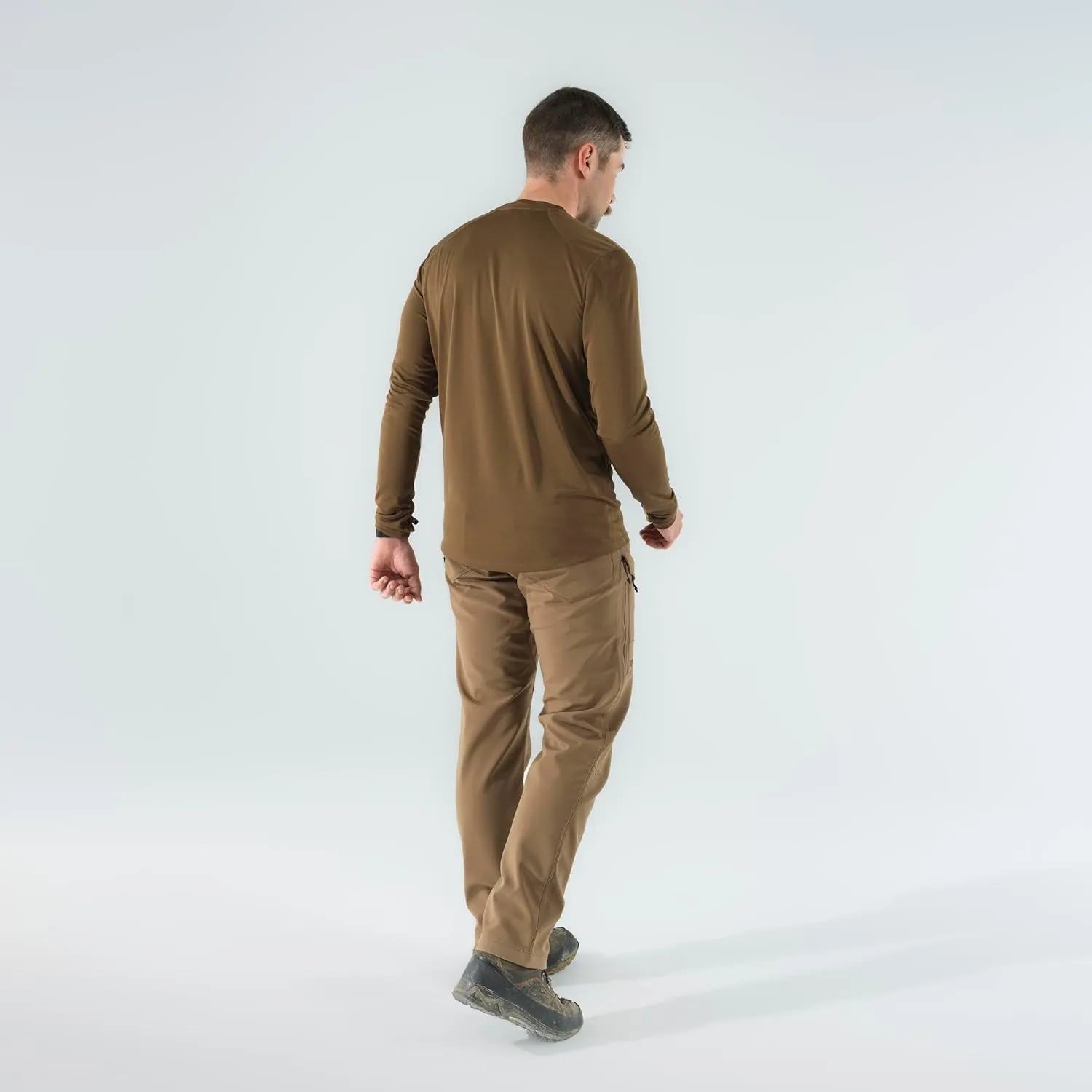 First Lite Men's Yuma Synthetic Long Sleeve Crew - Breathable Ultralight Camo Hunting Baselayer