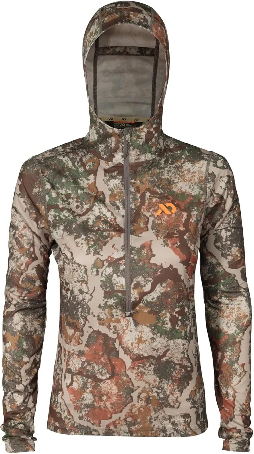 First Lite Women's Yuma Synthetic Hoody - Breathable Ultralight Camo Hunting Baselayer