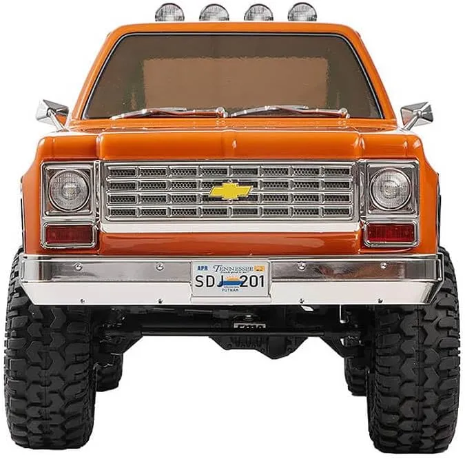 FMS RC Crawler FCX10 Chevy K5 Blazer RS Officially Licensed Pickup Truck Rock Truck 11CH 2.4GHz RC Car for Adults (Orange)