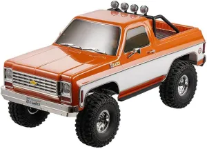 FMS RC Crawler FCX10 Chevy K5 Blazer RS Officially Licensed Pickup Truck Rock Truck 11CH 2.4GHz RC Car for Adults (Orange)