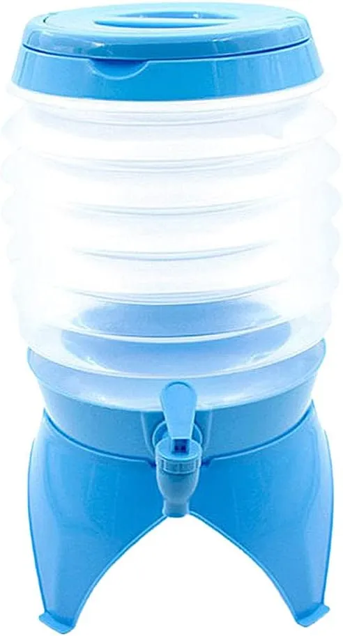 Folding Water Container Collapsible Water Carrier Portable Water Bucket with Tap for Camping Hiking Hunting