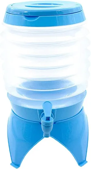 Folding Water Container Collapsible Water Carrier Portable Water Bucket with Tap for Camping Hiking Hunting