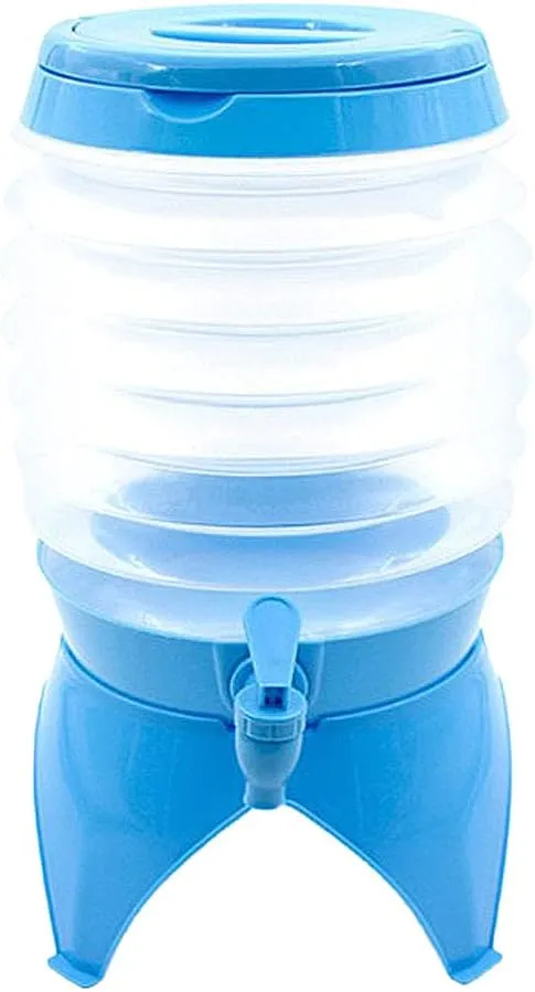 Folding Water Container Collapsible Water Carrier Portable Water Bucket with Tap for Camping Hiking Hunting