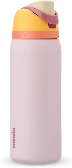 FreeSip Insulated Stainless Steel Water Bottle with Straw for Sports and Travel, BPA-Free Sports Water Bottle, 32 oz, Candy Store