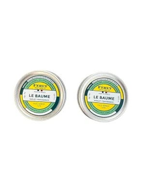 Féret Parfumeur Le Baume, Natural Multipurpose Moisturizing Balm, Face Lips and Body, Made in France (0.5 oz   0.5 oz, Violet)