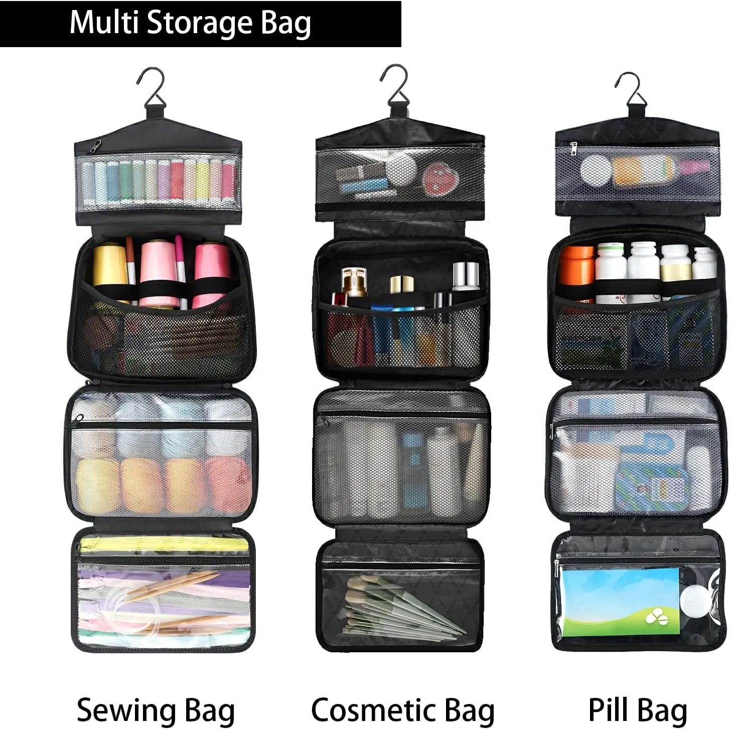 Fustylead Japanese Garden with Koi Fish Large Medical Storage Bag with Zipper Empty First Aid Bag Trauma Kit for Traveling Hiking Camping Backpacking