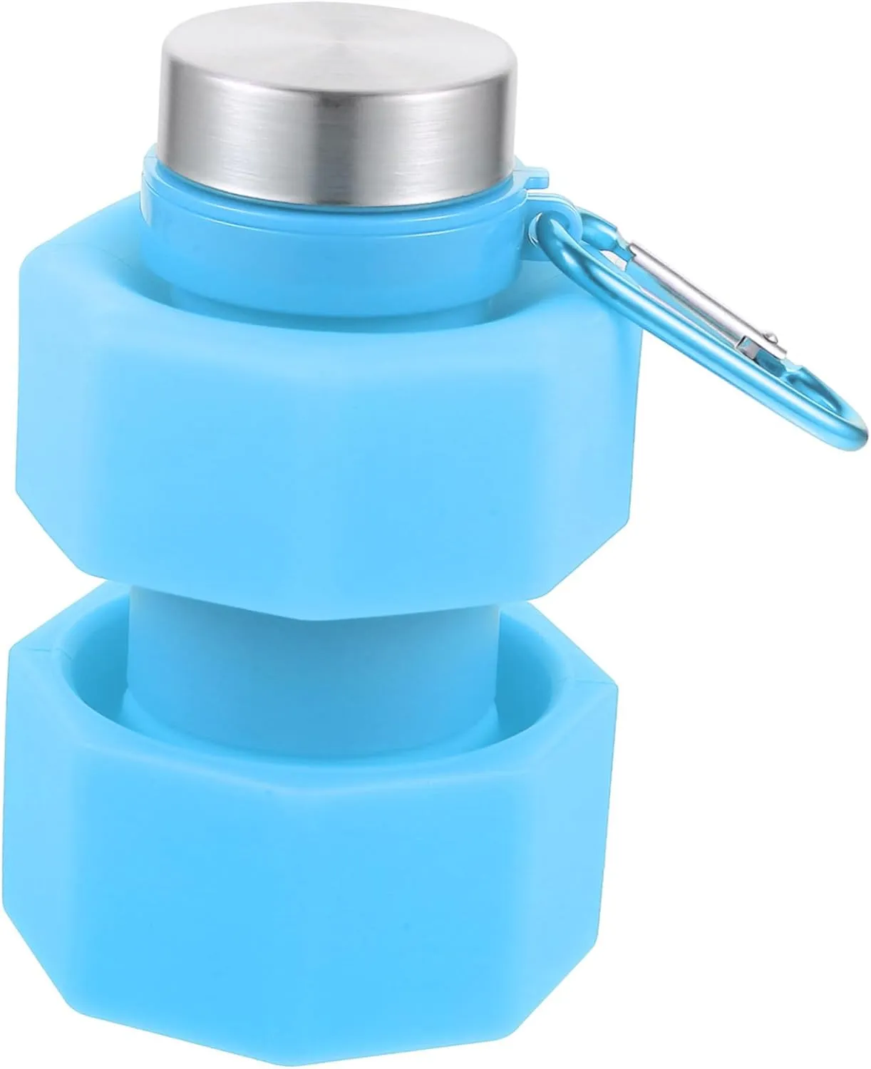 GALPADA Dumbbell Water Bottle Portable Fitness Kettle for Gym Running Outdoor Activities Lightweight Collapsible Design with High Strength Wear Resistance