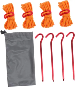 GALPADA Rope Tent Peg Rope Tent Fixing Tool Set Heavy Duty Camping Supply Aluminum Alloy Stakes for Stability