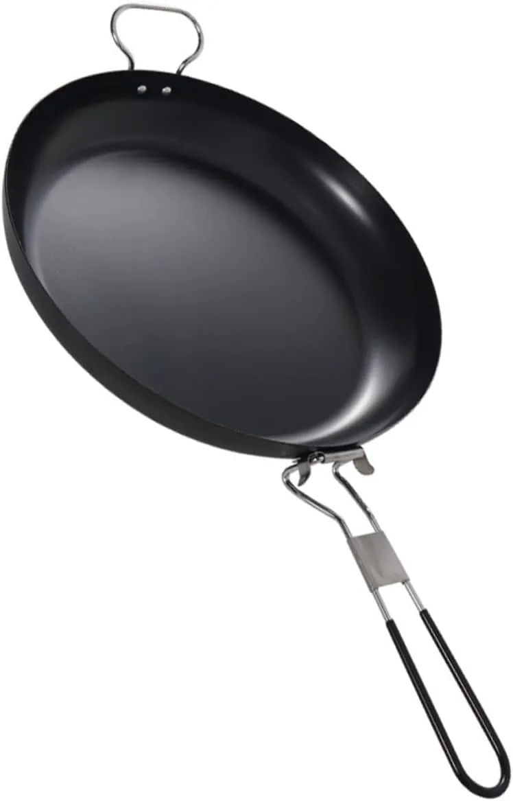 GANAZONO Compact Non-Stick Cookware Folding Pan for Camping Iron Outdoor Pot Easy-Clean Portable Cooking Supplies