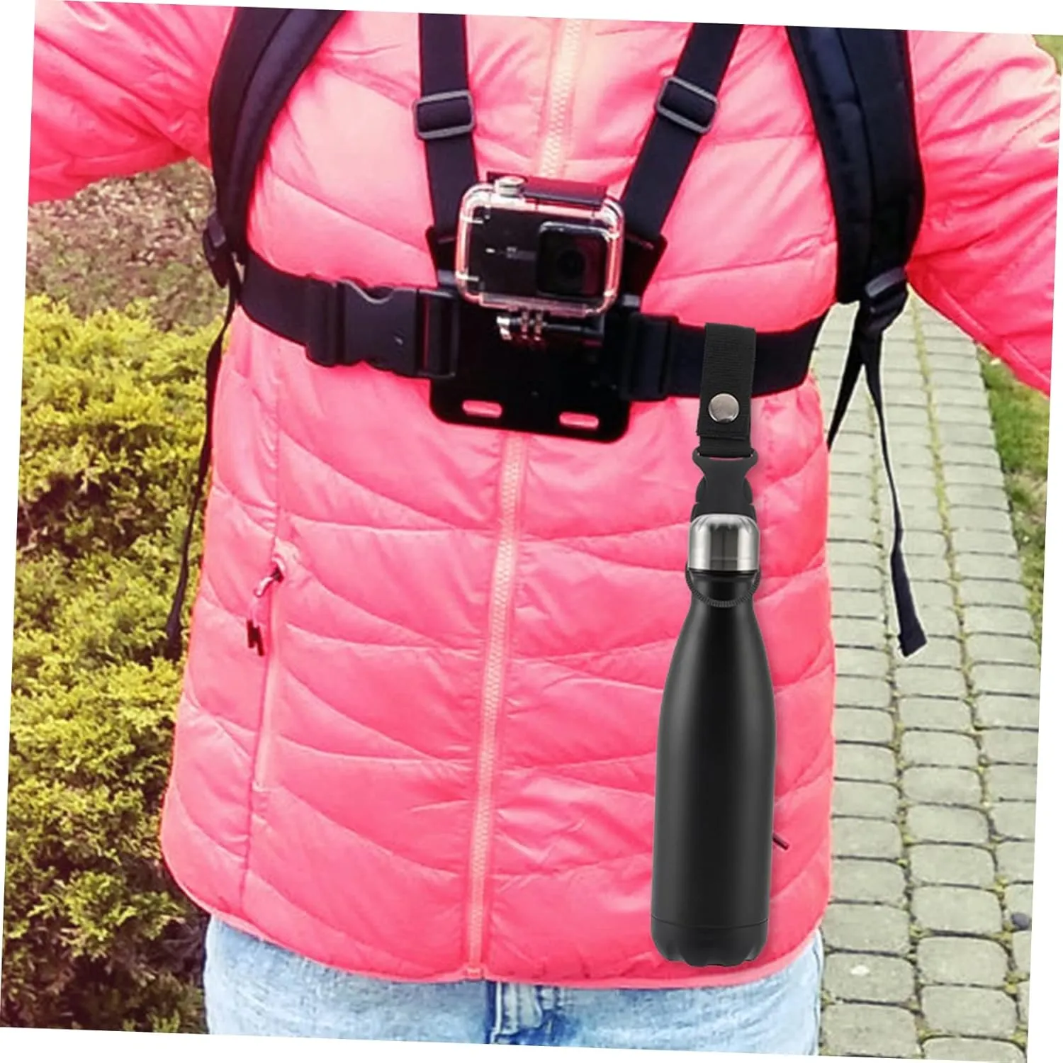 GANAZONO Water Bottle Holder Water Bottle Clip Insulated Water Bottle with Handle Organizer Can Water Bottle